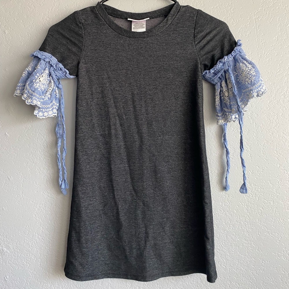 Bonnie Jean Girls Gray Dress, Size 7